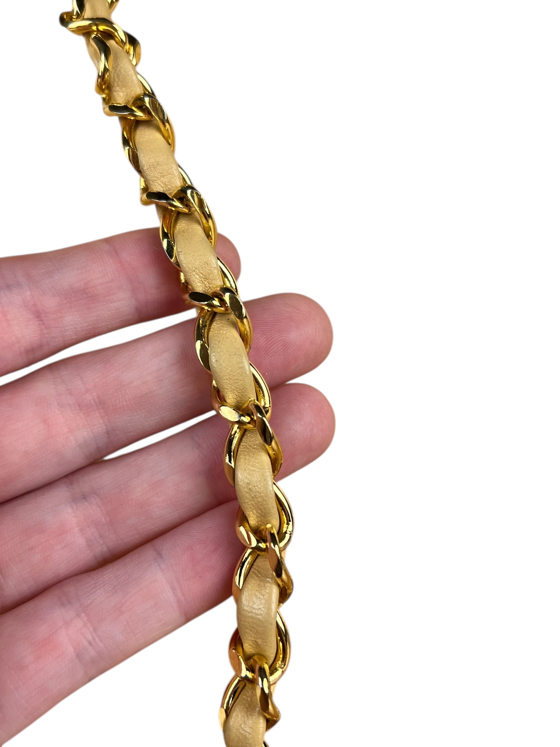 Chanel Beige CC Leather Diana Flap Bag '92