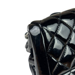Chanel Black Patent Quilted Leather Just Mademoiselle Bowling Bag 2012