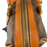 Celine Vintage Macadam Canvas Boston Bag