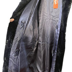 Vintage Dark Blue Mink Mid Length Fur Coat