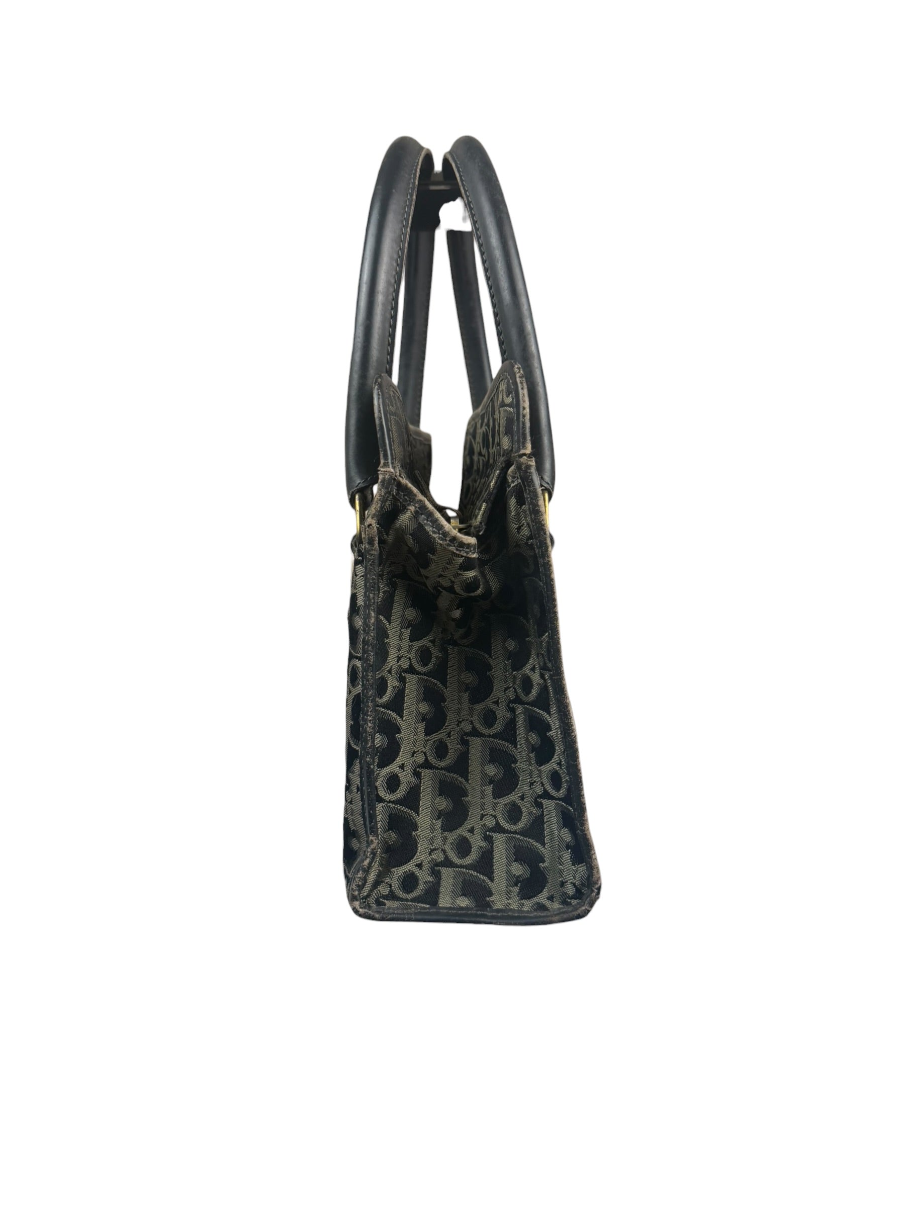 Christian Dior Black/Grey Trotter Handbag