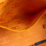 Chanel Brown Quilted Leather Cambon Ligne Shoulder Tote 2004
