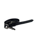 Burberry Black Ruched Leather Curzon Satchel Crossbody Bag