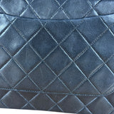 Chanel Black Quilted Single Flap Bag 1988