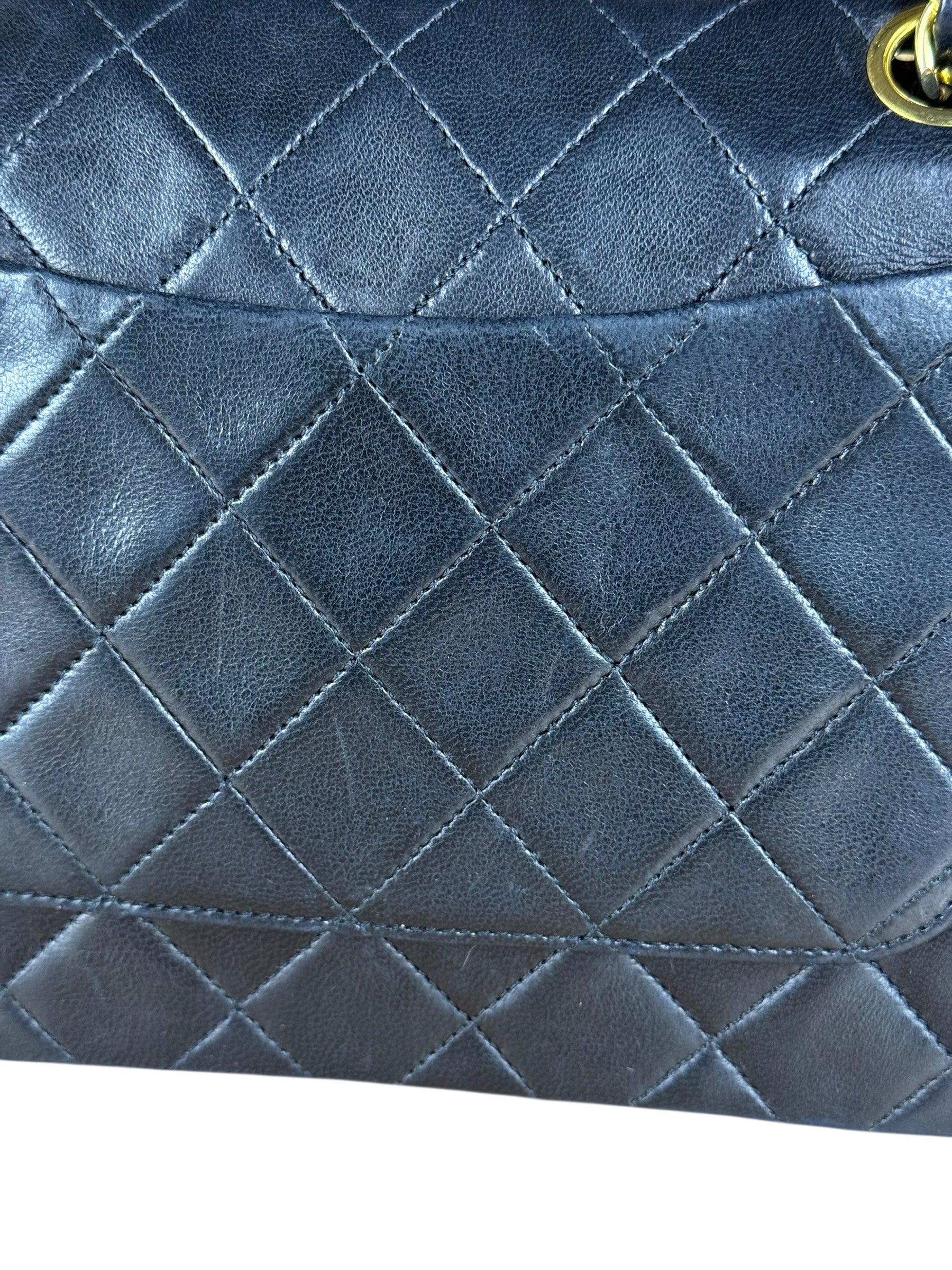Chanel Black Quilted Single Flap Bag 1988