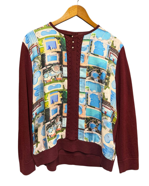 Maison Margiela Paris Fall 2020 'Swimming Pools' Silk Wool Sweater