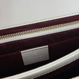 Gucci Ivory Leather Zumi Two-Tone GG Crossbody Bag