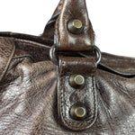 Balenciaga Brown Leather Medium Le City Two-Way Bag