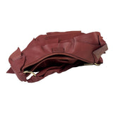 Yves Saint Laurent Dusty Rose Leather Tropez Ruffled Frilled Hobo Bag