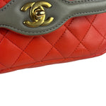 Chanel Two Tone Lambskin Mini Day Flap