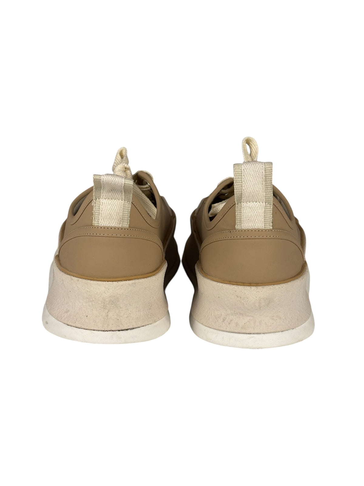 Max Mara Leather Platform Sneaker Beige