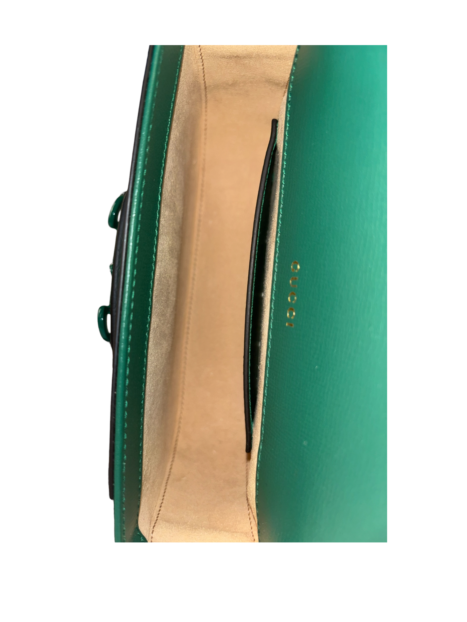 Gucci Green Leather Horsebit Shoulder Bag