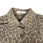 Prada Muted Cheetah Print Button Down Top