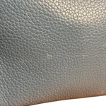 Hermes Blue Leather Cosmetic Pouch