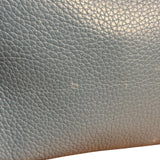 Hermes Blue Leather Cosmetic Pouch