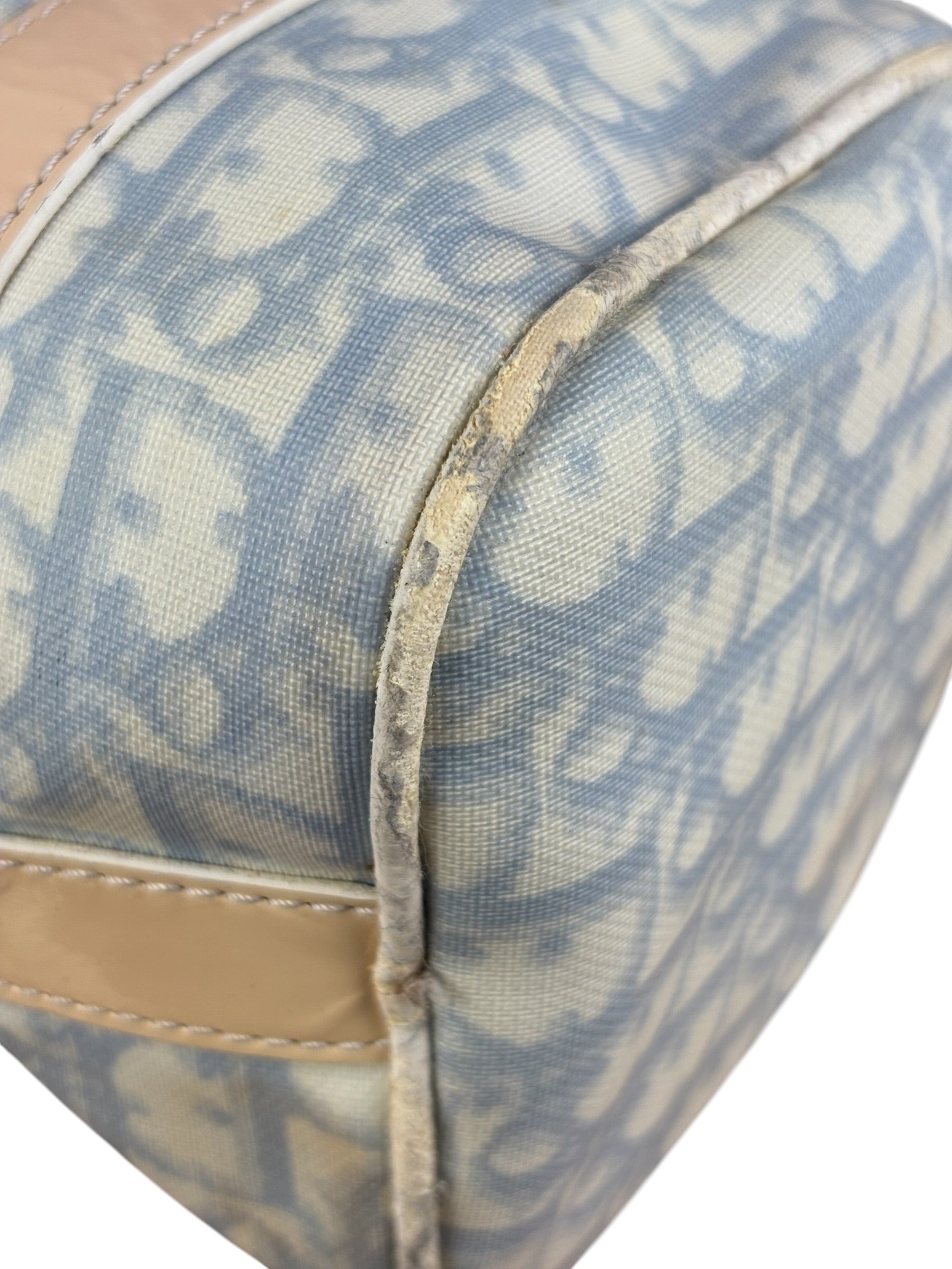 Christian Dior Vintage Trotter Canvas Mini Boston Bag