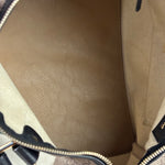 Gucci Beige Leather Gg Supreme Italian Flag Joy Boston Bag
