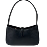 Yves Saint Laurent Black Leather Mini Le 5 À 7 Hobo Bag