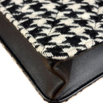 Chanel Houndstooth Tweed Heart Chain Flap Bag 2024