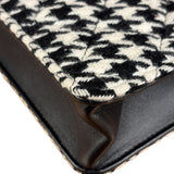 Chanel Houndstooth Tweed Heart Chain Flap Bag 2024