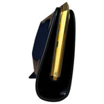 Saint Laurent Black Patent Date Charnière Minaudière Clutch