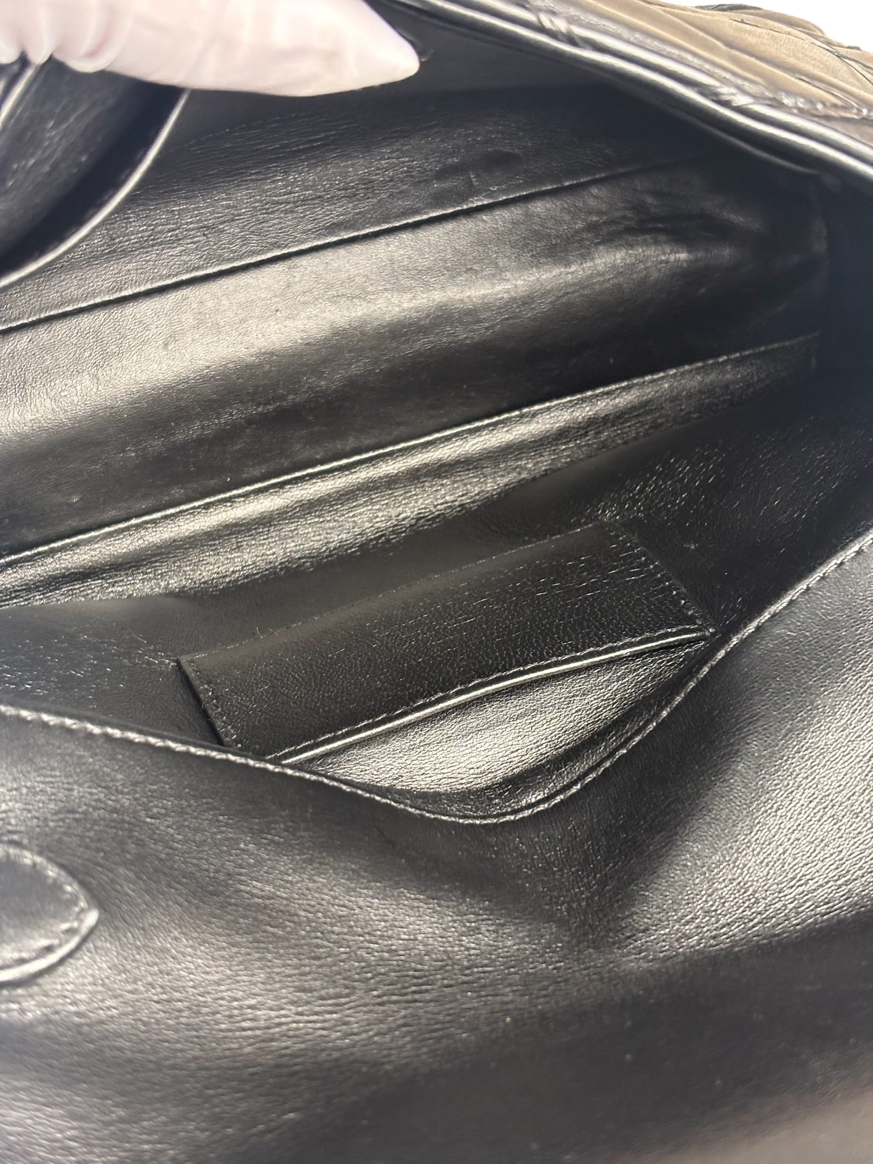 Louis Vuitton Black Quilted Lambskin Chain Flap Bag