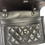 Chanel Black Quilted Leather Geometric Chain Flap Bag 2014