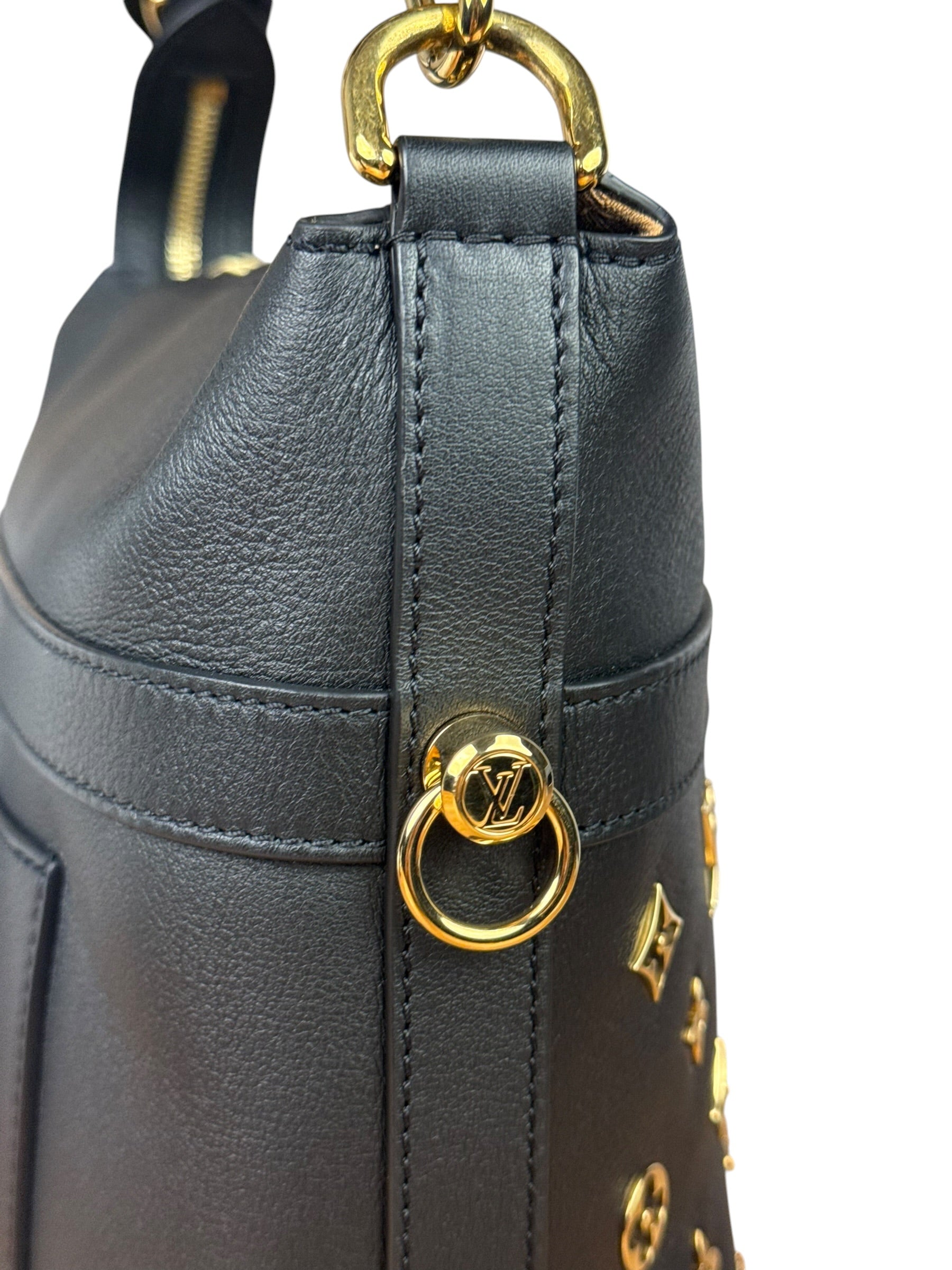 Louis Vuitton Black Leather Cruiser Handbag