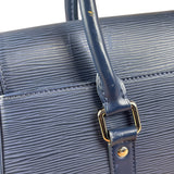 Louis Vuitton Navy Blue Leather Epi Segur Handbag PM