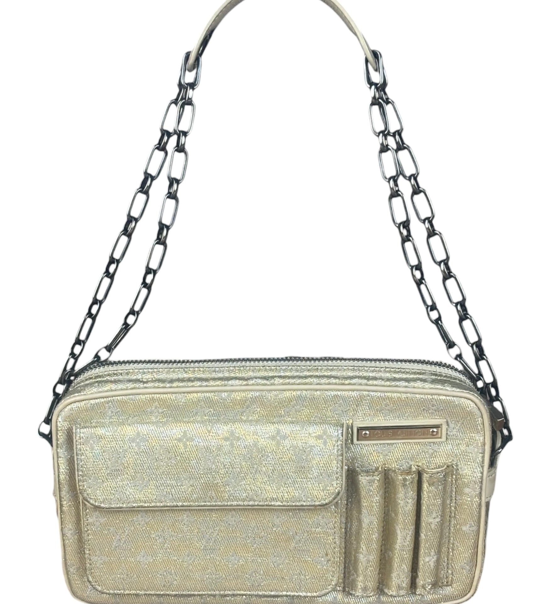 Louis Vuitton Gold Monogram Mini Lin McKenna Pochette
