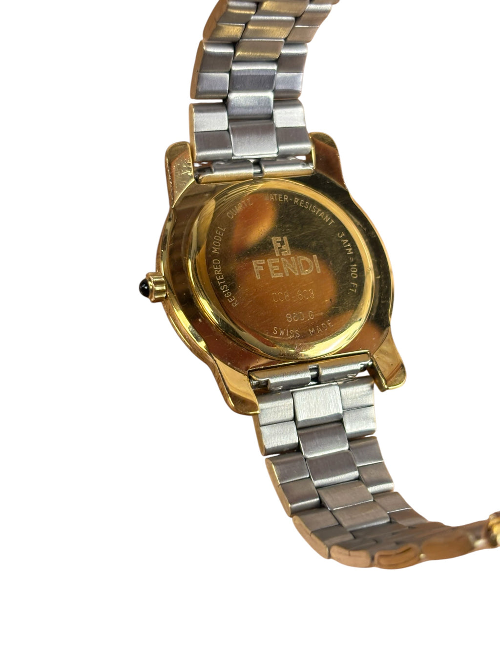 Fendi 860G Champagne Dot Dial Gold Plated Watch