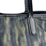 Prada Green/Black Nylon Tessuto Stampato Shoulder Bag