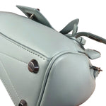 Balenciaga Blue Leather Mini Bel Air Carry All Two-Way Bag