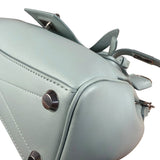 Balenciaga Blue Leather Mini Bel Air Carry All Two-Way Bag