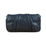 Fendi Black Leather Mini Chain Baguette