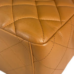 Chanel Caramel Brown Quilted Lambskin Large Shoulder Bag 2009
