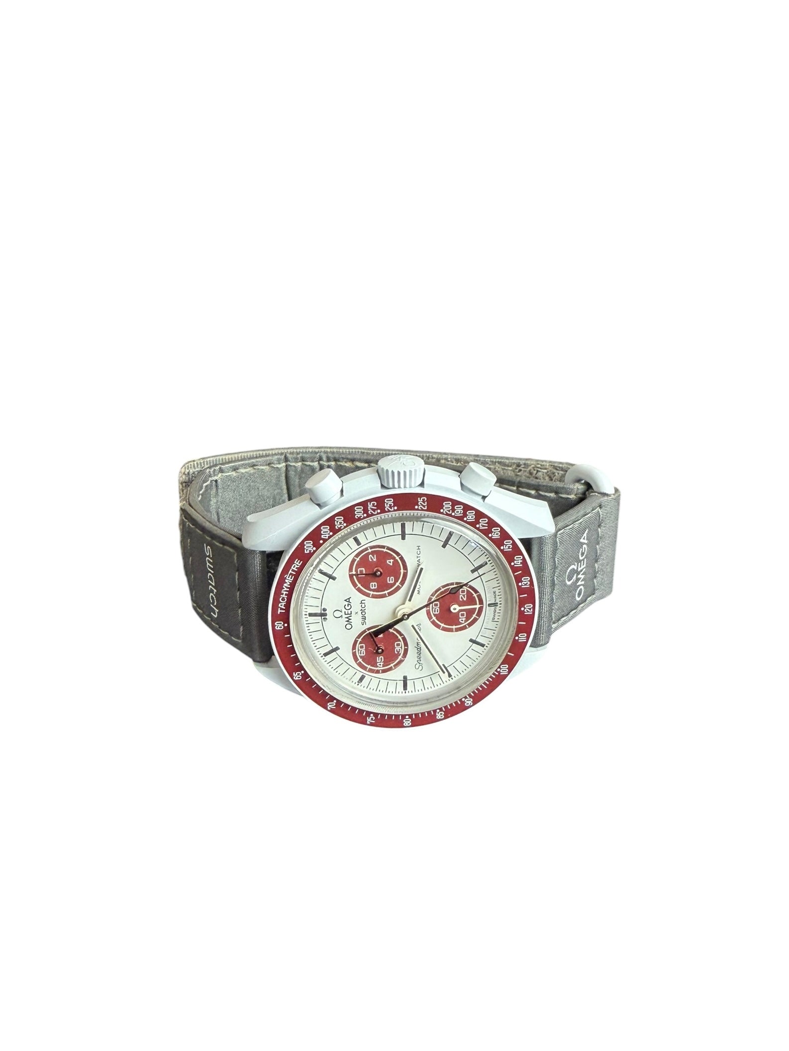 Omega Speedmaster MoonSwatch Grey/Burgundy