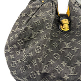 Louis Vuitton Black Denim Mahina Hobo Bag XL