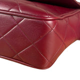 Chanel Vintage Burgundy Quilted Leather CC Camera Bag