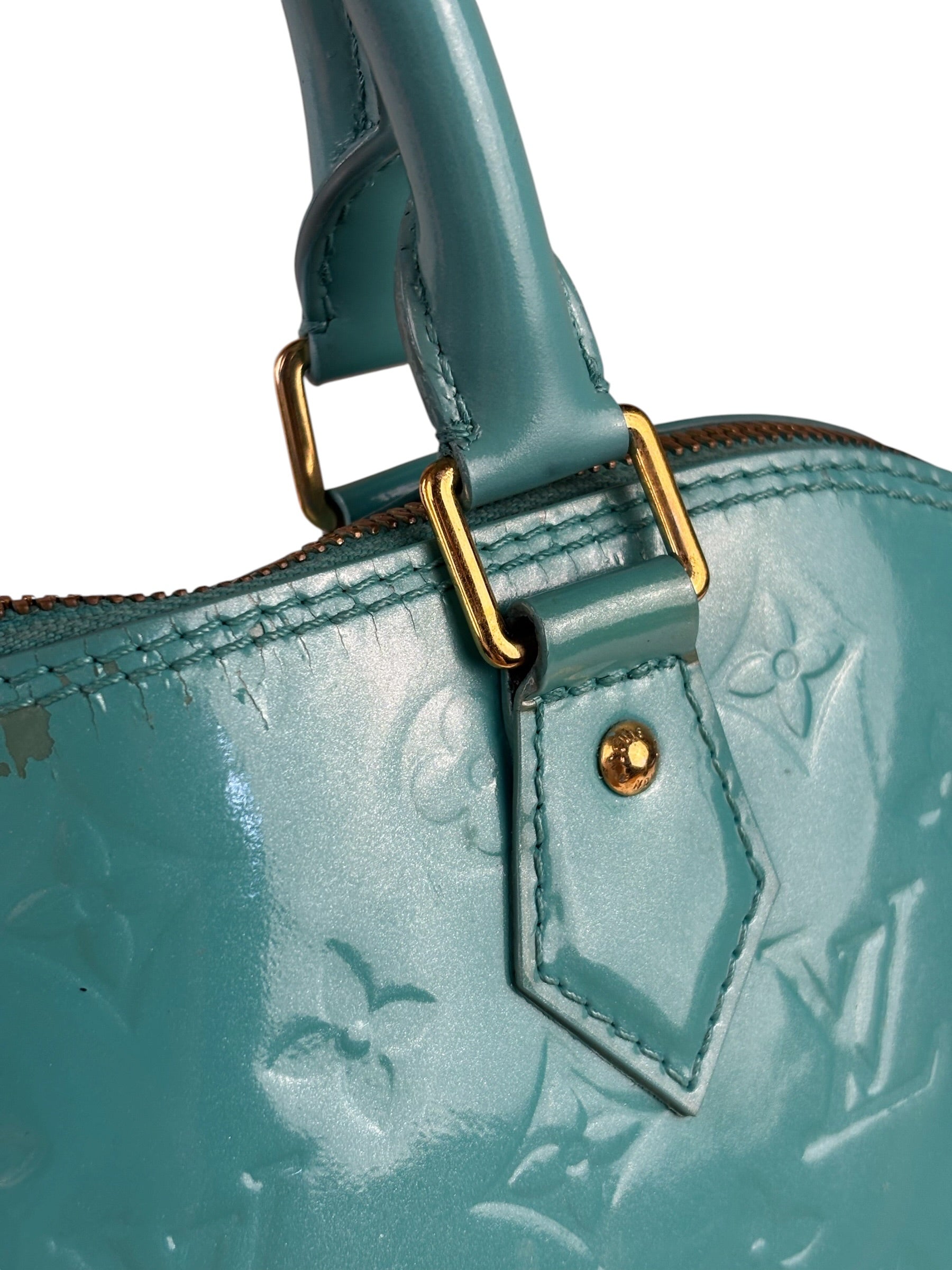 Louis Vuitton Blue Lagoon Vernis Alma GM