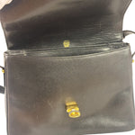 Gucci Black Leather Flap Bag