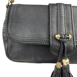 Gucci Black Leather Marrakech Evening Shoulder Bag