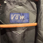 Vow Vintage Black Leather Long Coat