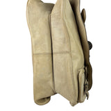 Christian Dior Beige Large Gaucho Double Saddle Shoulder Bag