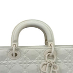 Christian Dior White Lady D-Joy Geometric 2Way Handbag