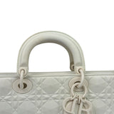 Christian Dior White Lady D-Joy Geometric 2Way Handbag