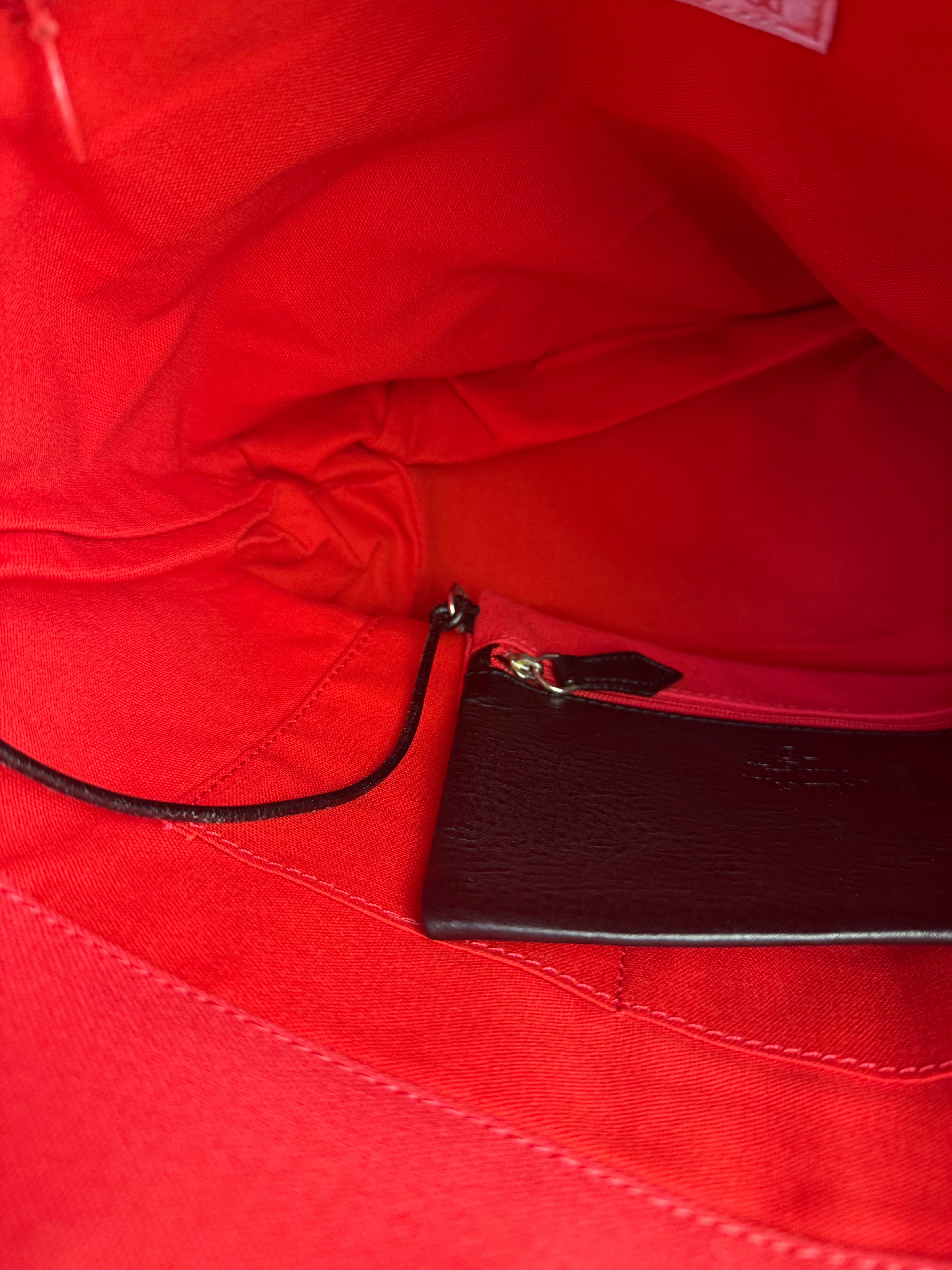 Vivienne Westwood Red Canvas Tote Bag