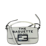 Fendi x Marc Jacobs White Leather Mini Baguette