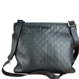 Gucci GG Black Leather Crossbody Bag