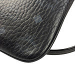 MCM Black Leather Visetos Monogram Pochette